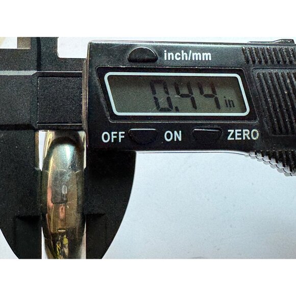 Vintage Estate Sterling Silver 925 Wide Hinged Bangle Bracelet 7.5” 14.3g - Picture 7 of 8